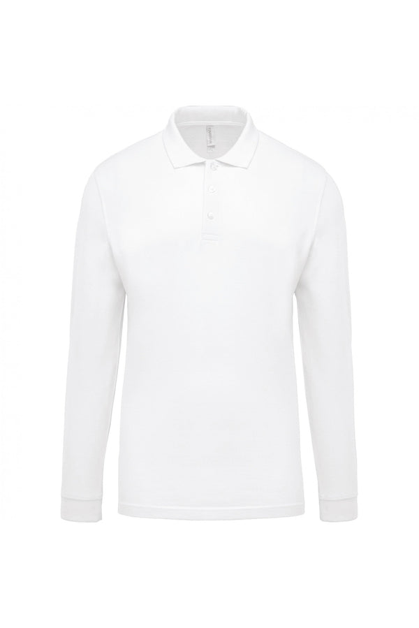 Polo piqué de manga comprida Homem-RAG-Tailors-Fardas-e-Uniformes-Vestuario-Pro