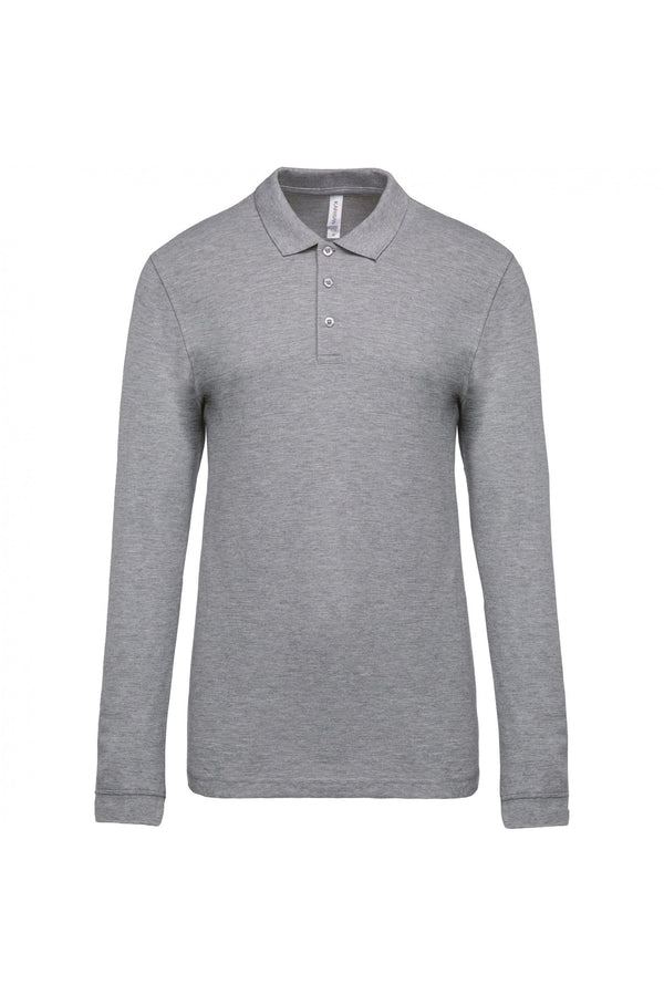 Polo piqué de manga comprida Senhora-Oxford Grey-XS-RAG-Tailors-Fardas-e-Uniformes-Vestuario-Pro