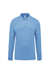 Polo piqué de manga comprida Senhora-Sky Blue-XS-RAG-Tailors-Fardas-e-Uniformes-Vestuario-Pro