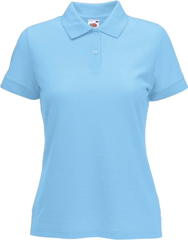 Polo piqué de senhora 65/35 (63-212-0)-Sky Azul-XS-RAG-Tailors-Fardas-e-Uniformes-Vestuario-Pro