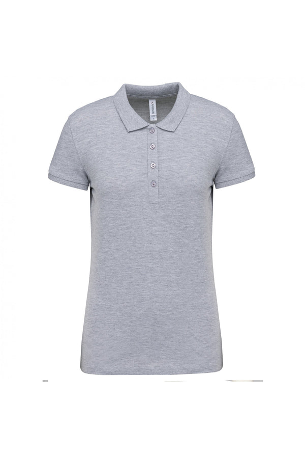 Polo piqué de senhora de manga curta 180gms Faro (2 de 2)-Oxford Grey-XS-RAG-Tailors-Fardas-e-Uniformes-Vestuario-Pro