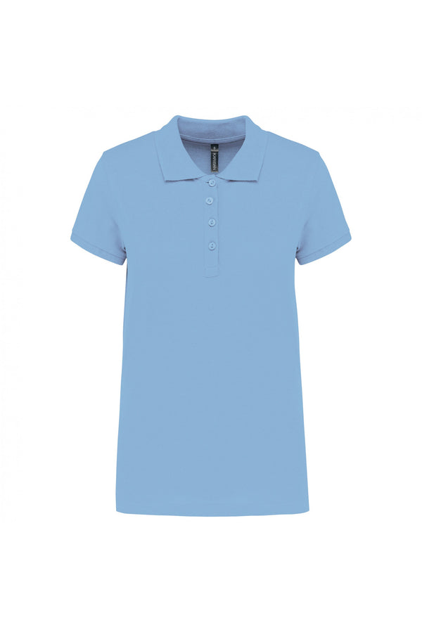 Polo piqué de senhora de manga curta 180gms Faro (2 de 2)-Sky Blue-XS-RAG-Tailors-Fardas-e-Uniformes-Vestuario-Pro