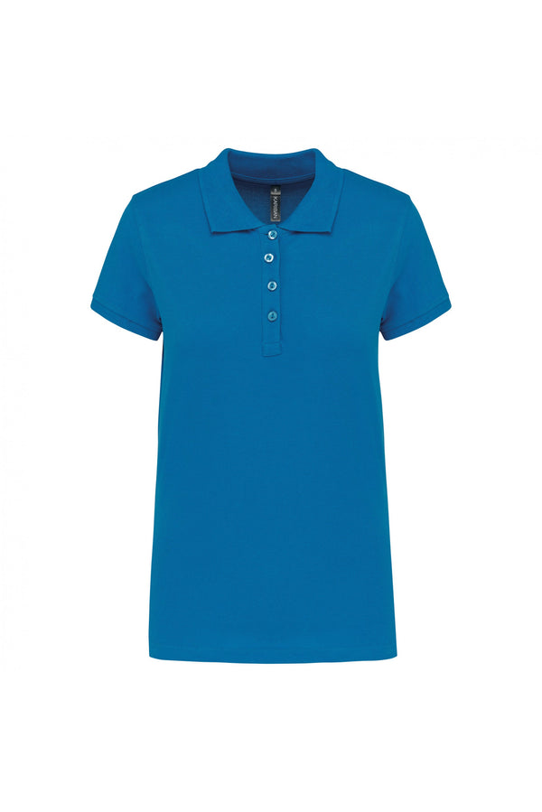 Polo piqué de senhora de manga curta 180gms Faro (2 de 2)-Tropical Blue-XS-RAG-Tailors-Fardas-e-Uniformes-Vestuario-Pro