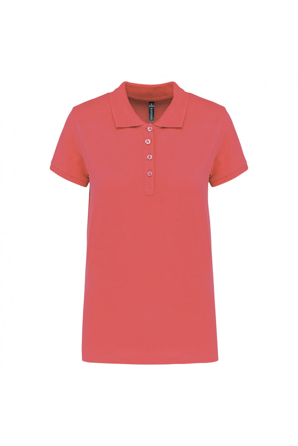 Polo piqué de senhora de manga curta 180gms Faro (2 de 2)-True Coral-XS-RAG-Tailors-Fardas-e-Uniformes-Vestuario-Pro