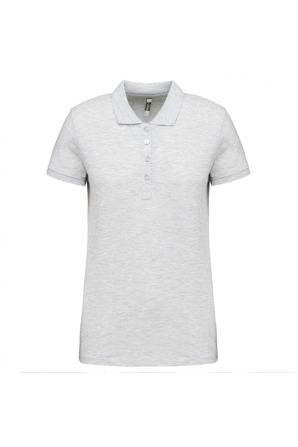 Polo piqué de senhora de manga curta Faro 180gms (1 de 2)-Ash Heather-XS-RAG-Tailors-Fardas-e-Uniformes-Vestuario-Pro