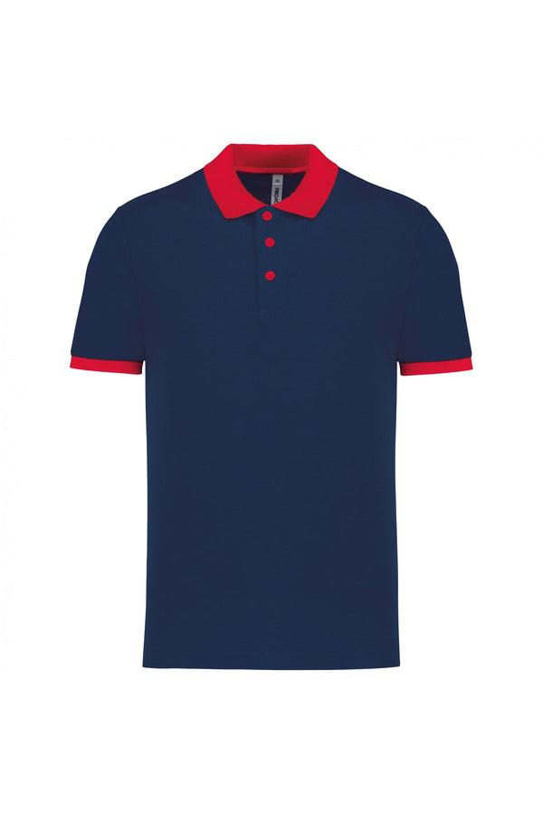 Polo piqué performance de homem (2 de 2)-Marinho/Vermelho-XS-RAG-Tailors-Fardas-e-Uniformes-Vestuario-Pro
