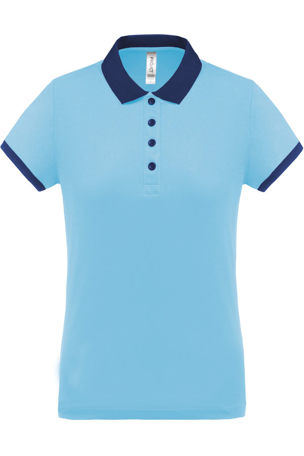 Polo piqué performance de senhora-Sky Azul / Sporty Azul Marinho-XS-RAG-Tailors-Fardas-e-Uniformes-Vestuario-Pro