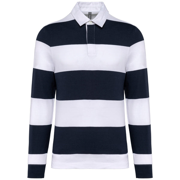 Polo rugby às riscas manga comprida unissexo-Navy / White Stripes-XS-RAG-Tailors-Fardas-e-Uniformes-Vestuario-Pro