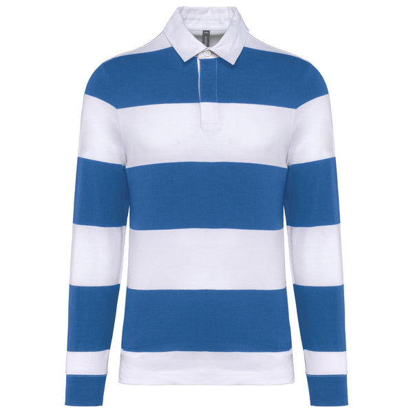 Polo rugby às riscas manga comprida unissexo-RAG-Tailors-Fardas-e-Uniformes-Vestuario-Pro