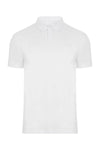 Polo unissexo de manga curta em algodão orgânico CREEK-White - 100-S-RAG-Tailors-Fardas-e-Uniformes-Vestuario-Pro