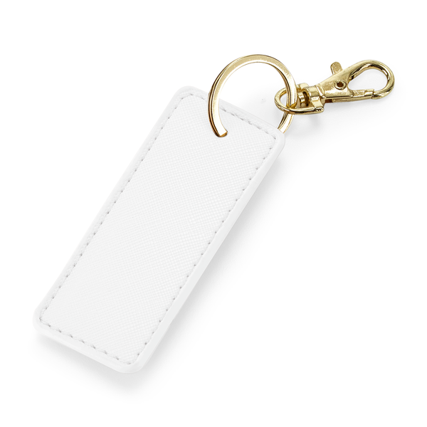 Porta-chaves Efeito Pele Saffiano-Branco Suave-Único-RAG-Tailors-Fardas-e-Uniformes-Vestuario-Pro