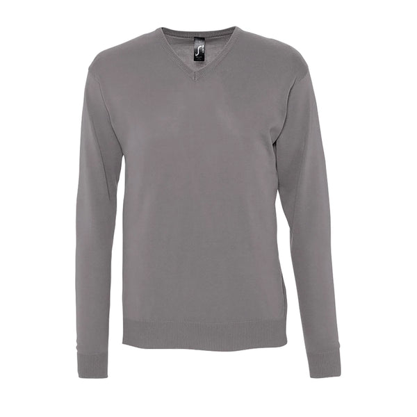 Pullover Galaxia com gola em V para homem-Cinzento Medio - 340-S-RAG-Tailors-Fardas-e-Uniformes-Vestuario-Pro