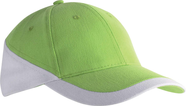 RACING - BONÉ BICOLOR DE 6 PAINÉIS-Lime / Branco-One Size-RAG-Tailors-Fardas-e-Uniformes-Vestuario-Pro