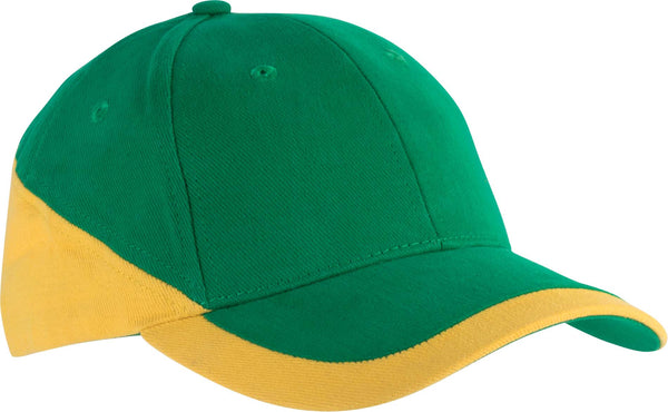 RACING - BONÉ BICOLOR DE 6 PAINÉIS-Kelly Verde / Amarelo-One Size-RAG-Tailors-Fardas-e-Uniformes-Vestuario-Pro