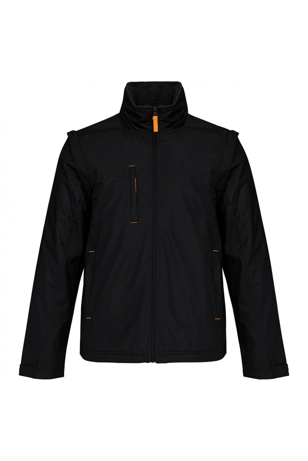 SCORE > BLUSÃO COM MANGAS AMOVÍVEIS-Preto / Laranja-S-RAG-Tailors-Fardas-e-Uniformes-Vestuario-Pro