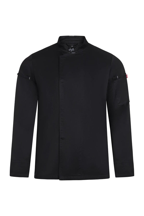 SHIFT - Jaleca de Cozinha Coolmax®-Preto - 00-S-RAG-Tailors-Fardas-e-Uniformes-Vestuario-Pro