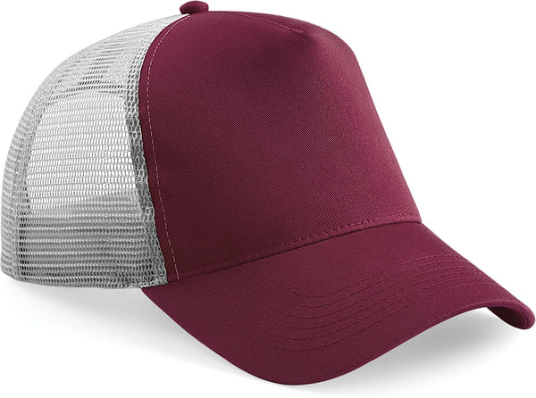 SNAPBACK TRUCKER Boné com rede-Burgundy / Light Grey-One Size-RAG-Tailors-Fardas-e-Uniformes-Vestuario-Pro