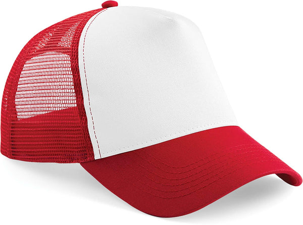 SNAPBACK TRUCKER Boné com rede-Classic Vermelho / Branco-One Size-RAG-Tailors-Fardas-e-Uniformes-Vestuario-Pro