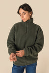 Sweatshirt Meio Fecho com Ombros Descaídos em Sherpa Unissexo-RAG-Tailors-Fardas-e-Uniformes-Vestuario-Pro