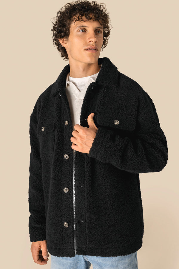 Sobrecamisa com Ombros Descaídos em Sherpa Unissexo-RAG-Tailors-Fardas-e-Uniformes-Vestuario-Pro