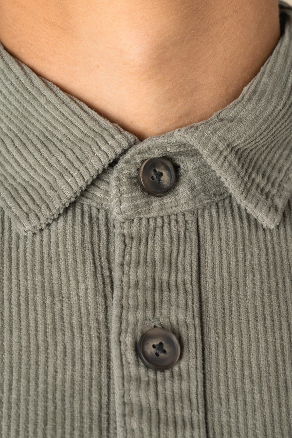 Sobrecamisa de Homem em Bombazine Efeito Lavado