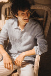 Camisa às Riscas em Linho de Homem-RAG-Tailors-Fardas-e-Uniformes-Vestuario-Pro