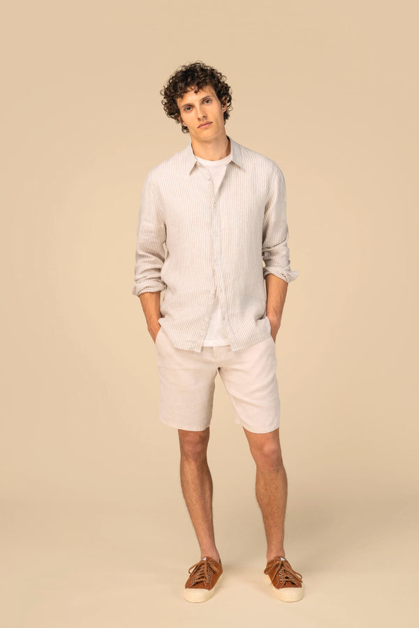 Camisa às Riscas em Linho de Homem-RAG-Tailors-Fardas-e-Uniformes-Vestuario-Pro