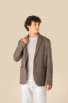 Blazer em Linho com Aspeto Lavado Homem