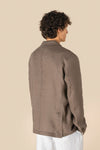 Blazer em Linho com Aspeto Lavado Homem