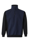 SWEATSHIRT BICOLOR COM MEIO FECHO-RAG-Tailors-Fardas-e-Uniformes-Vestuario-Pro