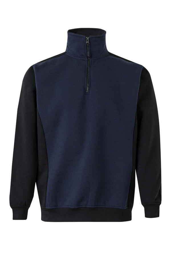 SWEATSHIRT BICOLOR COM MEIO FECHO-RAG-Tailors-Fardas-e-Uniformes-Vestuario-Pro