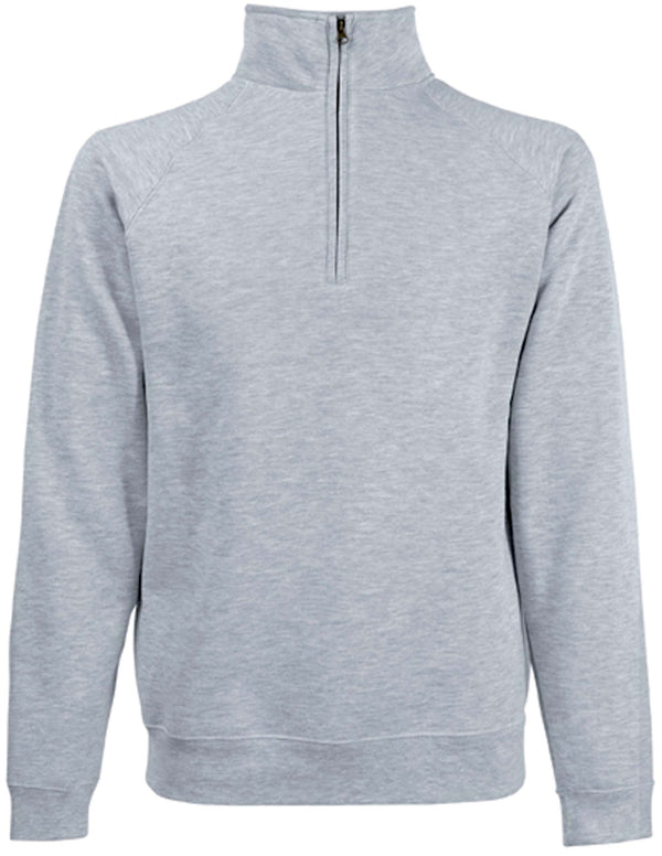 SWEATSHIRT COM 1 /2 FECHO (62-032-0)-Heather Grey-S-RAG-Tailors-Fardas-e-Uniformes-Vestuario-Pro