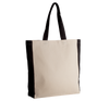 Saco de Compras Bicolor em Algodão Canvas-Natural / Preto-Único-RAG-Tailors-Fardas-e-Uniformes-Vestuario-Pro