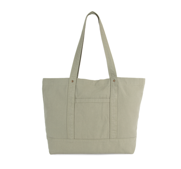 Saco de Compras Grande com Bolso Lateral-Verde Argila Lavado-Único-RAG-Tailors-Fardas-e-Uniformes-Vestuario-Pro