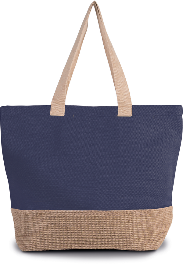 Saco de Compras Multiusos Estilo Rústico-Azul Patriota / Natural-Único-RAG-Tailors-Fardas-e-Uniformes-Vestuario-Pro