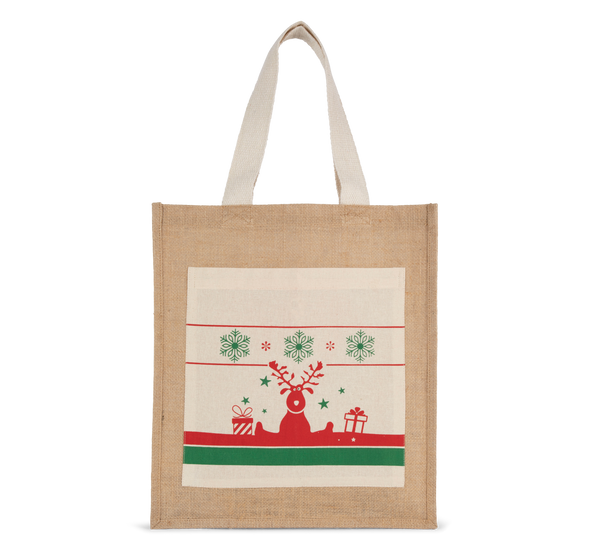 Saco de Compras com Motivos de Natal-Natural-Único-RAG-Tailors-Fardas-e-Uniformes-Vestuario-Pro