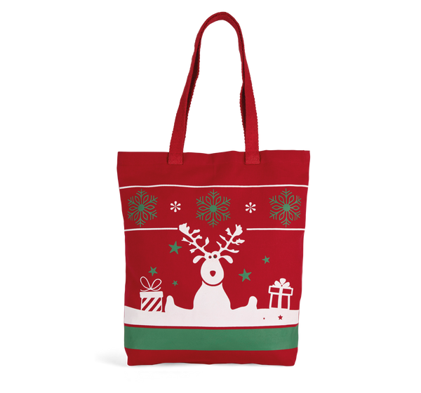Saco de Compras com Motivos de Natal-Vermelho Cereja-Único-RAG-Tailors-Fardas-e-Uniformes-Vestuario-Pro