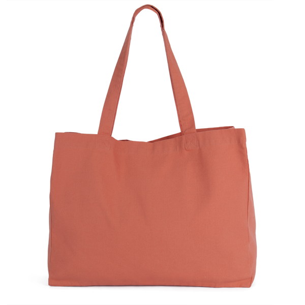 Saco de Compras em Algodão com Fole-Laranja Acinzentado Lavado-Único-RAG-Tailors-Fardas-e-Uniformes-Vestuario-Pro