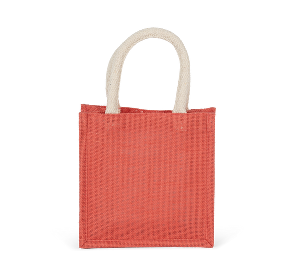 Saco de Compras em Juta Modelo Pequeno-Coral Verdadeiro-Único-RAG-Tailors-Fardas-e-Uniformes-Vestuario-Pro
