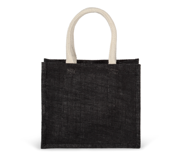 Saco de Compras em Juta com Pegas em Algodão Modelo Médio-Preto-Único-RAG-Tailors-Fardas-e-Uniformes-Vestuario-Pro