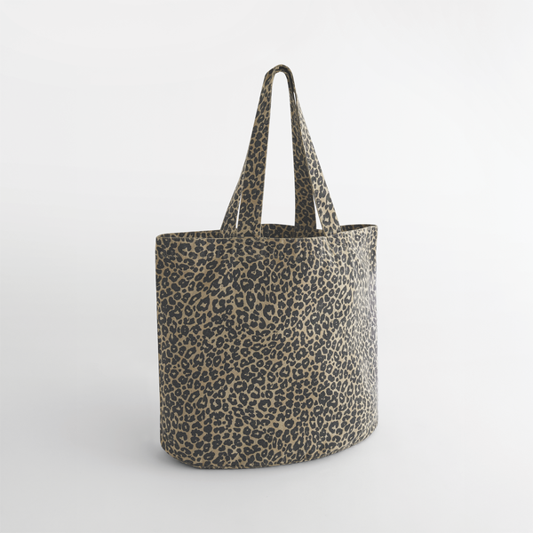 Saco de Compras em Tecido com Padrão Leopardo-Estampado Leopardo Vintage-Único-RAG-Tailors-Fardas-e-Uniformes-Vestuario-Pro