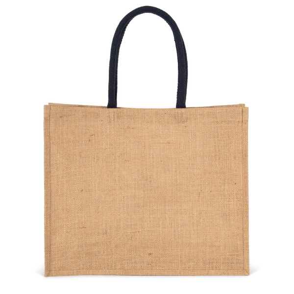 Saco de Praia em Juta-Natural / Azul Marinho-Único-RAG-Tailors-Fardas-e-Uniformes-Vestuario-Pro