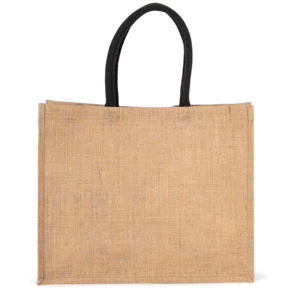 Saco de Praia em Juta-Natural / Preto-Único-RAG-Tailors-Fardas-e-Uniformes-Vestuario-Pro
