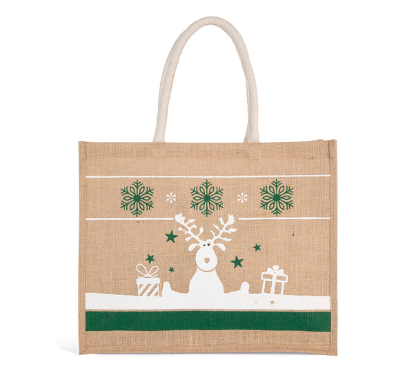 Saco de compras com motivos de Natal-Natural / White-One Size-RAG-Tailors-Fardas-e-Uniformes-Vestuario-Pro