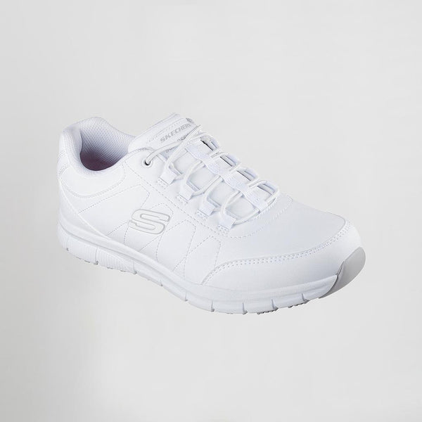 Sapatilhas de Trabalho Skechers Nampa-Osil para Homem SR Antiderrapante-Branco-101-41-RAG-Tailors-Fardas-e-Uniformes-Vestuario-Pro