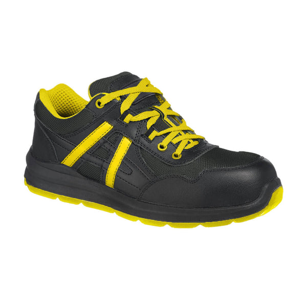 Sapato de segurança desportivo Volga Trainer Compositelite S1P-Preto/amarelo-36-RAG-Tailors-Fardas-e-Uniformes-Vestuario-Pro
