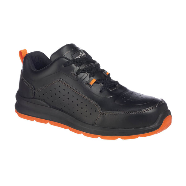 Sapato de segurança desportivo Volga Trainer Compositelite S1P SRC-Preto/Laranja-36-RAG-Tailors-Fardas-e-Uniformes-Vestuario-Pro
