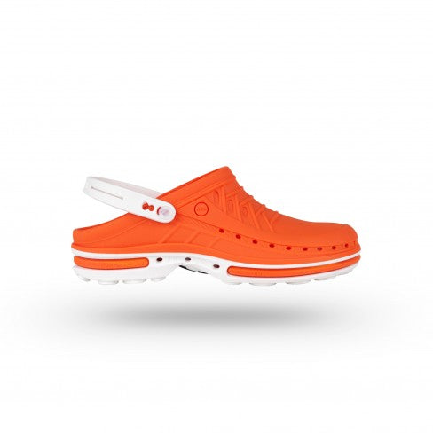 Socas WOCK® com Tira e Palmilha Walksoft™-Laranja/branco-35/36-RAG-Tailors-Fardas-e-Uniformes-Vestuario-Pro