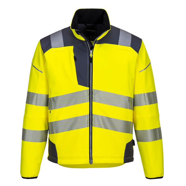 Softshell PW3 Alta Visibilidade-Amarelo/Cinzento-S-RAG-Tailors-Fardas-e-Uniformes-Vestuario-Pro