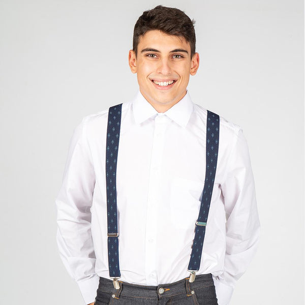 Suspensórios c\Padrão-Marinho-RAG-Tailors-Fardas-e-Uniformes-Vestuario-Pro